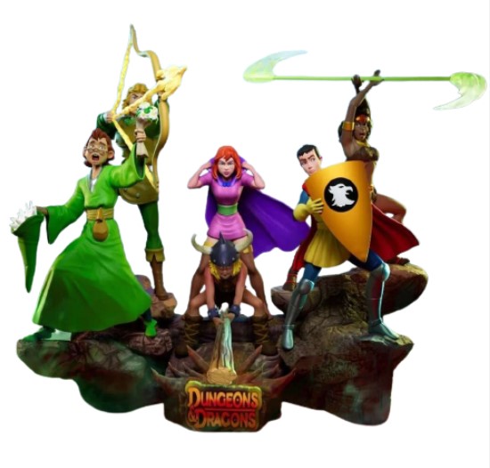 Set Diorama Caverna do Dragão - Dungeons and Dragons + Mestre dos Magos