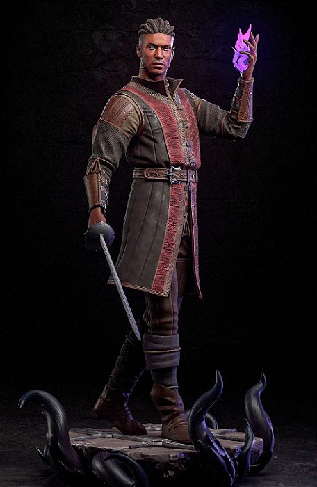 Figure Wyll Revangard -Baldur's Gate III - Estatueta Colecionável