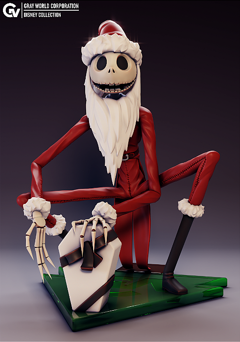 Sandy Claws Jack Skellington - Estatueta Colecionável