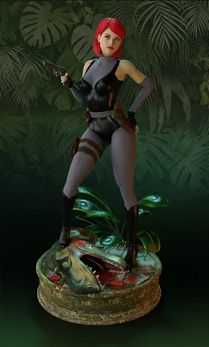 Figure Regina - Dino Crisis - Colecionável