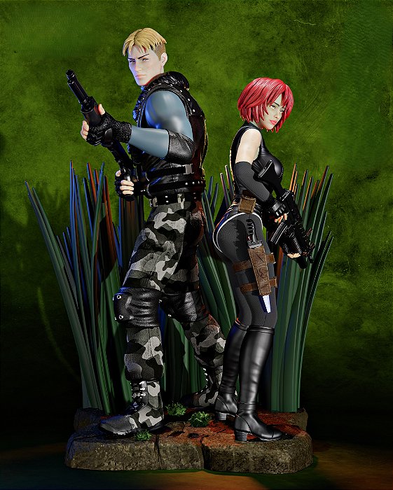 Duo Colecionável - Dino Crisis - Dylan e Regina