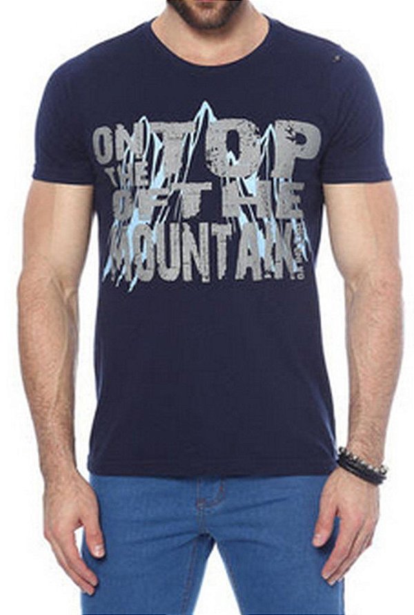 Camiseta OItavo Ato Mountain Azul Marinho