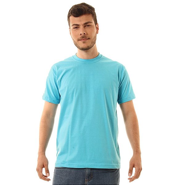 Camiseta Básica Oitavo Ato Azul Turquesa