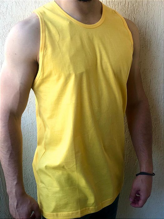 Camiseta Regata Oitavo Ato Amarelo Gema