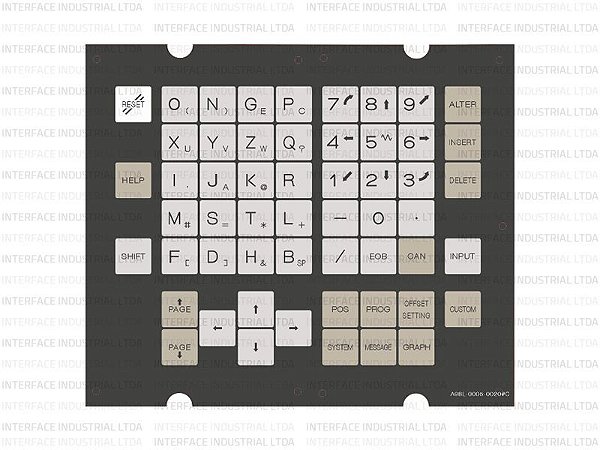 Painel de Membrana para Fanuc A98L-0005-0020#C
