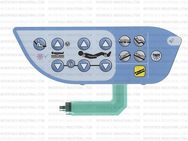 Teclado de membrana para Cama Hill-Rom - IP1104