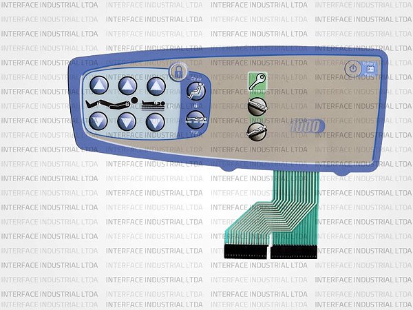 Teclado de membrana para Cama Hill-Rom 1000 - IP0911