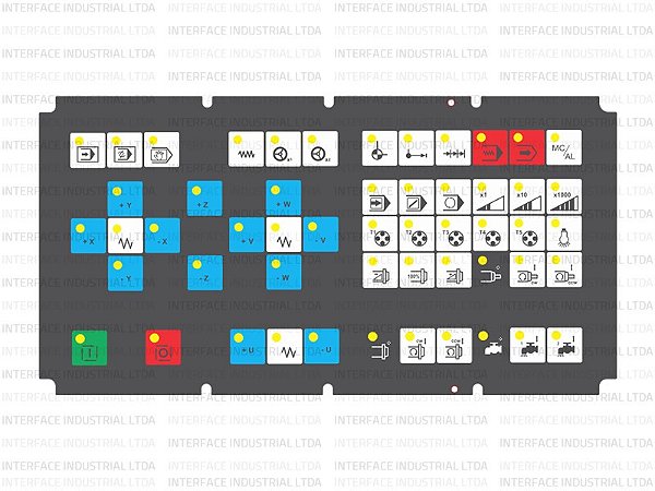 Painel de Membrana para Fanuc A02B-0236-C140/MBS