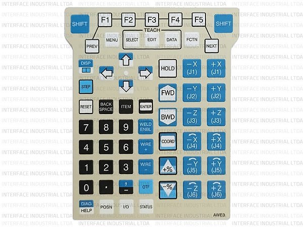 Painel de Membrana para FANUC Teach Pendant AWE3