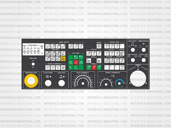 Painel de Membrana para Torno Hwacheon VT 550