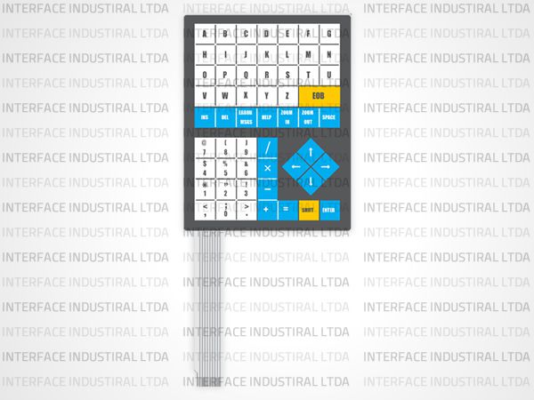 Teclado de Membrana para CNC Romi Mach 9 - 57 Teclas
