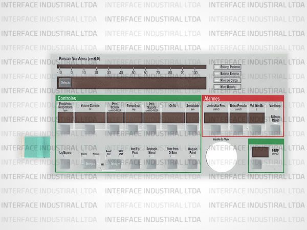 Teclado de Membrana para Ventilador LTV 1200