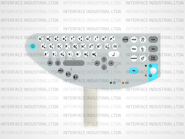 Teclado de Membrana para Equipamento GE MAC 1200