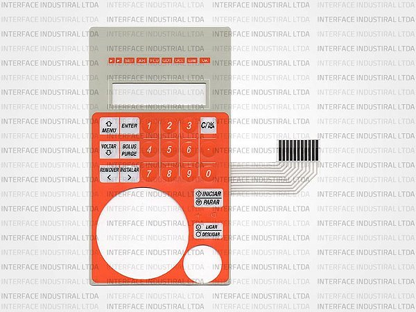 Teclado de Membrana para Bomba de Infusão BSV 700