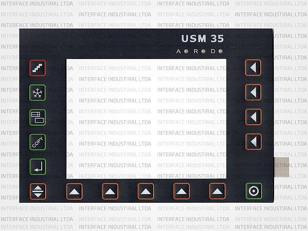 Teclado de Membrana para Ultrassom Industrial GE Krautkramer USM 35