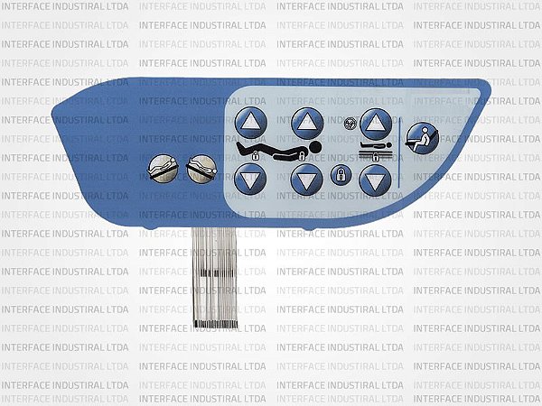 Teclado de membrana para Cama Hill-Rom - IP0516