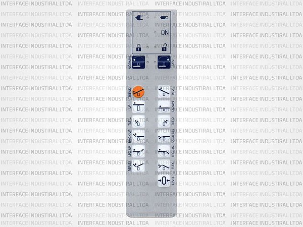 Teclado de Membrana para Controle Maquet