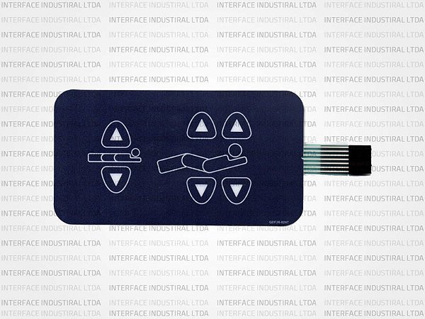 Teclado de Membrana para Cama Hospitalar Stryker QDF28-0247 - IP0697