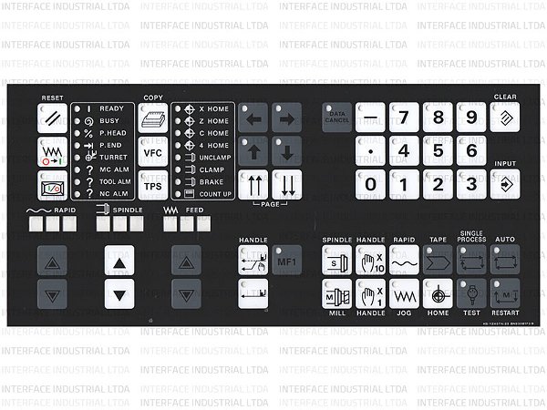 Painel de Membrana para CNC MAZAK QT / SQT Comando T32