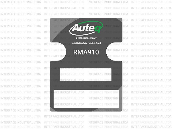 Etiqueta para equipamento Auteq RMA910