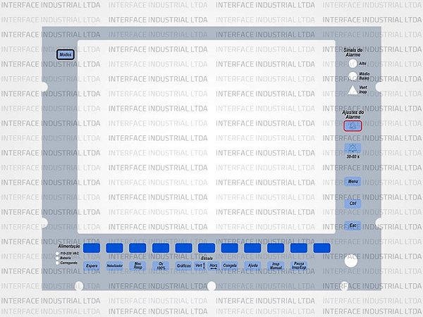 Painel de Membrana para Ventilador Dixtal DX-3012