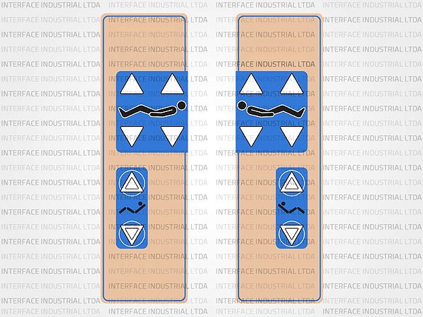 Conjunto Painel de Membrana para Cama Hill-Rom Basic Care - IP0462