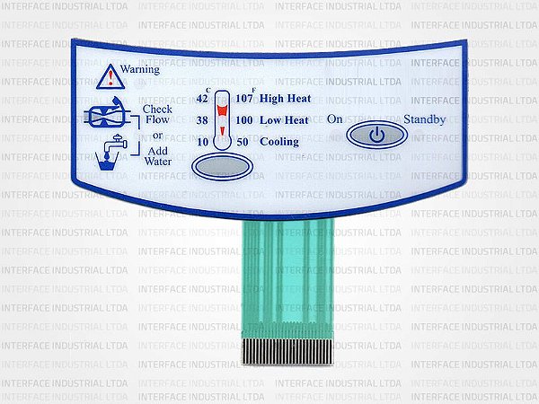 Teclado de Membrana para Equipamento Gaymar T/pump Classic