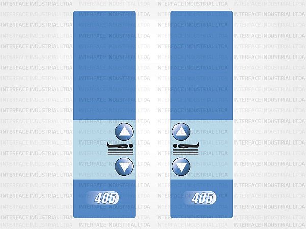 Painel de Membrana para Cama Hospitalar Hill-Rom - IP0699 - IP0700