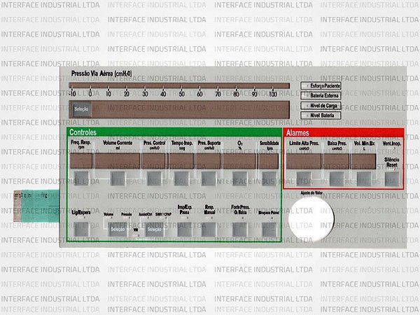 Teclado de Membrana para Ventilador LTV 1000