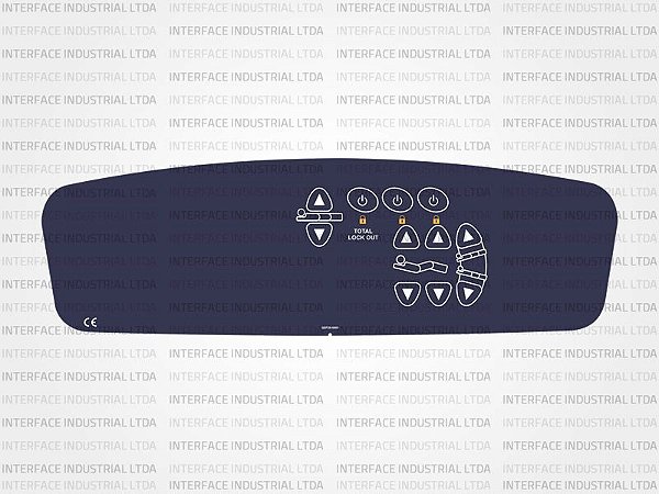 Teclado de Membrana para Cama Hospitalar Stryker QDF28-0660 - IP0067