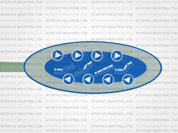 Teclado de membrana para Cama Hospitalar Muka  - IP0748