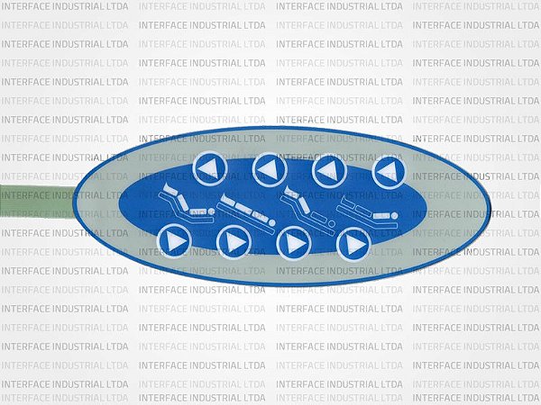 Teclado de membrana para Cama Hospitalar Muka  - IP0749