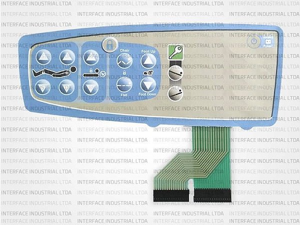 Teclado de membrana para Cama Hill-Rom CareAssist ES - IP0768