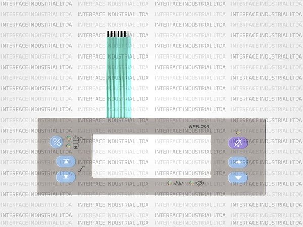 Teclado de Membrana para Sensor de Oximetria Nellcor NPB-290