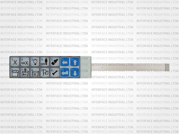 Teclado de Membrana para Equipamento Zone Controller