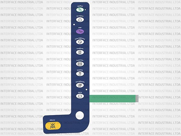 Teclado de Membrana para Monitor Criticare 8100E