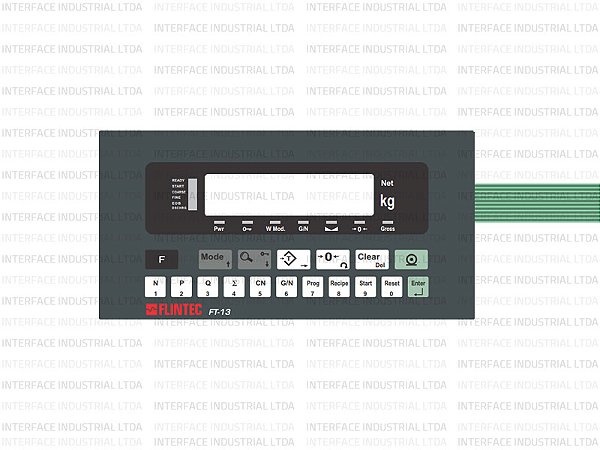 Teclado de Membrana para Indicador Flintec FT-13