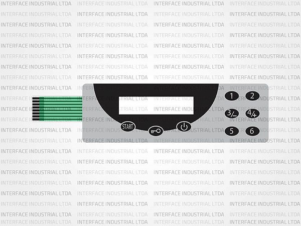 Teclado de Membrana para Equipamento Lancer Undercounter Laboratory Washer