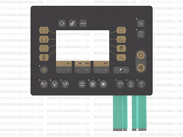 Teclado de Membrana para Máquina Raio-X VMI Cód. IP1101