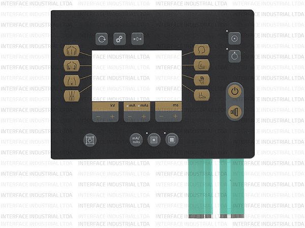 Teclado de Membrana para Máquina Raio-X VMI Cód. IP1268