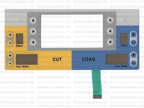 Teclado de Membrana para unidade eletrocirúrgica ERBE