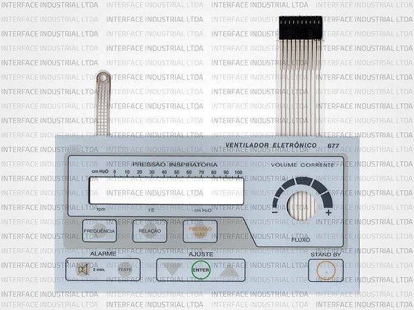 Teclado de Membrana para Ventilador 677 K. Takaoka