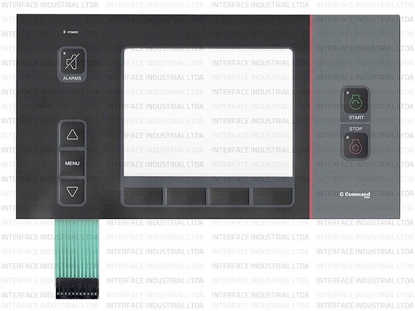 Teclado de Membrana para IHM Cummins C Command Elite
