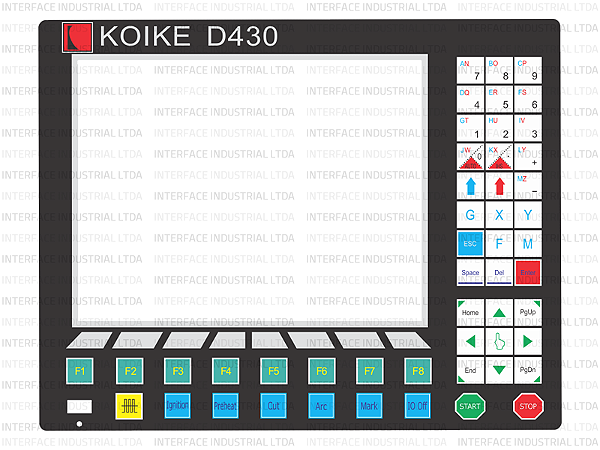 Painel de Membrana para CNC KOIKE D430