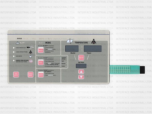 Teclado de Membrana para Aparelho Medi Therm III