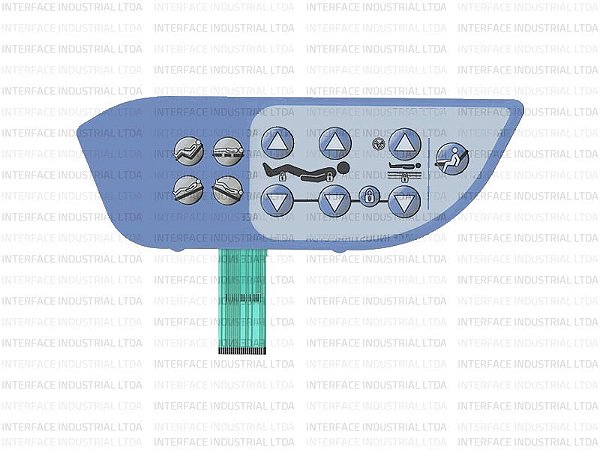 Teclado de membrana para Cama Hill-Rom HR 900 - IP0940