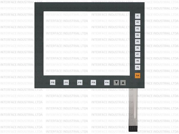 Teclado de Membrana para CNC Romi Mach 9 Versão Nova - 17 Teclas