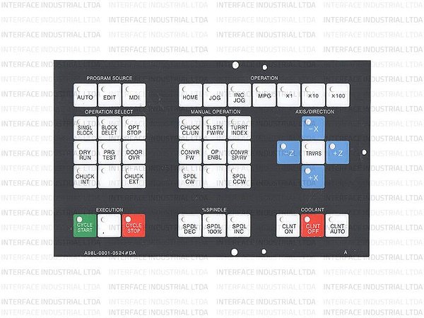 Painel Membrana para CNC A98L-0001-0524#DA