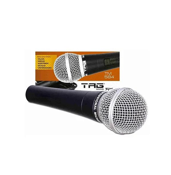 Microfone Com Fio Tag Sound By Tagima Tm-584