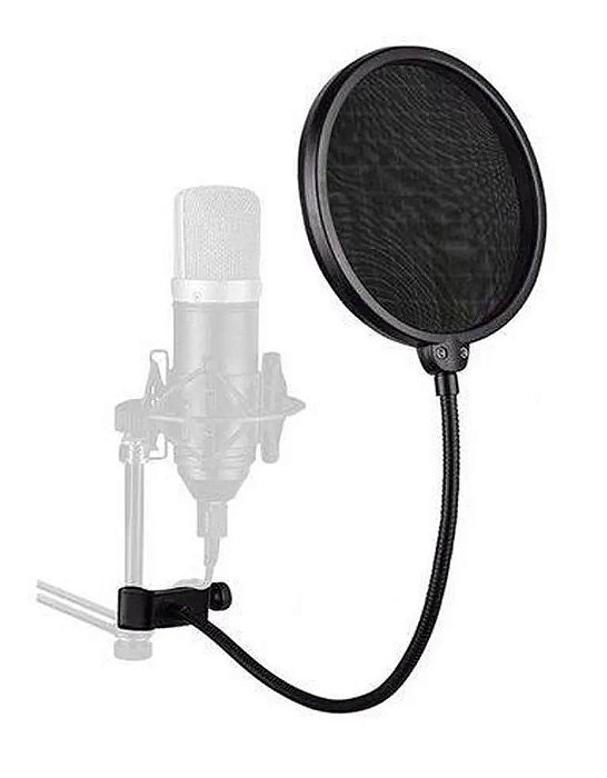 Pop Filter Anti-ruído Microfone Filter Dreamer Ps01 Estúdio